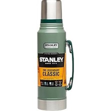 Nacario Stanley Klasik Vakumlu Paslanmaz Çelik Termos, Yeşil, 1 L, Çift Duvar Yalıtımı, Makinede Yıkanabilir, 11.7W x 35.8h cm