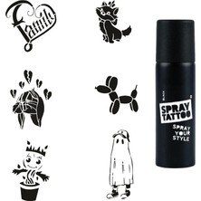 Nacario Çocuksu Modeller Spray Tattoo Geçici Dövme Yapma Seti Sprey Dövme Kiti