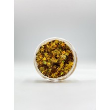 Nacario Jel Formlu Parlak Glitter - Gold Star