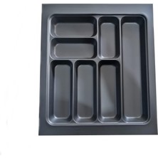 Nacario Almıtal 44X49 Cm. 7 Gözlü Antrasit Çekmece Içi Kaşıklık 40 * 40 Cm'e Kadar Kesebilirsiniz