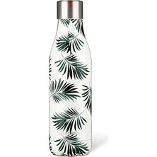 Nacario Les Artistes Paris A-6522 Bottle Up Içecek Şişesi, Paslanmaz Çelik, 500 Mililitre, Blanc Et Vert