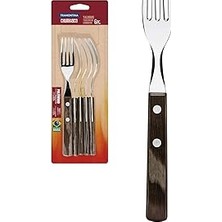 Nacario Tramontina Churrasco 21198/916 Biftek-Steak Çatalı (6lı Blister)