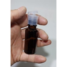 Nacario 10 Adet Boş Filtop Damlakapaklı Kolonya Şişesi Doldurulabilir Cep Amber Renk Cam Parfüm Şişesi 20 ml 8697431732568