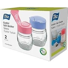 Nacario Titiz Baharatlık ve Tuzluk Seti (2 Adet) - 80 ml Masaüstü Kavanoz KC-202