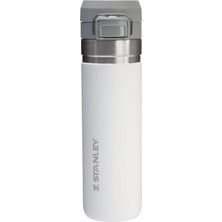 Nacario Stanley Go Quick Flip Paslanmaz Çelik Termos, Beyaz (Frost), 0.7 Litre