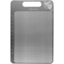 Nacario Özel Tasarımlı 304 Paslanmaz Çelik Kesme Tahtası1,5 mm Kalınlık, 23 x 34 cm Yıkanabilir, Gıda Temasına Uygun, Hijyenik