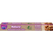 Nacario Parex Natura Ağartılmamış Pişirme Kağıdı Hazır Kesilmiş 10'lu