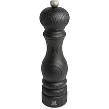 Nacario Peugeot - Paris Nature Black Tuz Değirmeni 22 cm + Tuz - Klasik Öğütme Derecesi Ayarı - Pefc Damgalı Geri Dönüştürülmüş Ahşaptan - Siyah