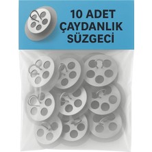 Nacario 10 Adet Çaydanlık Içi Çay Süzgeci Demlik Süzgeç