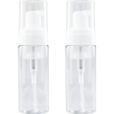 Nacario Raynag 2 Paket Şeffaf Plastik Köpüklü Şişe Pompası Mini Seyahat Boyu Sabunluk, 50 ml / 18 Oz
