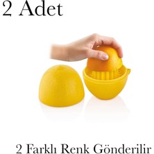 Nacario Limon Sıkacağı Bpa Içermez 2 Adet 2 Renk Limon Saklama Kabı ve Limon Sıkacağı