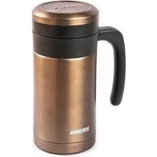 Nacario Tantitoni Hears Kahverengi Paslanmaz Çelik Termos Bardak 450ML