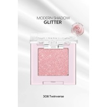 Nacario Mıssha Kalıcı, Topaklanma Yapmayan, Simli Tekli Far Modern Shadow Glitter (308 Twinverse) 308 Twinverse