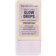 Nacario Revolution, Parlak Işık Parlayan Vurgulayıcı Damlaları, Yüz Için Sıvı Fosforlu Kalem, Hyaluronik Asit Içerir, Vegan ve Zulüm Içermez, Star Dew, 22,8 ml