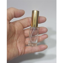 Nacario 3 Adet Boş Şişe Gold Renk Spreyli Kolonya Şişesi Doldurulabilir Cep Cam Parfüm Şişesi 5 ml 8697431797243