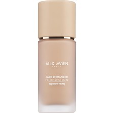 Nacario Alix Avien Kırışıklık Karşıtı Nemlendirici SPF30 Parlak Bitişli Fondöten Care Enhancer 808 Warm Amber