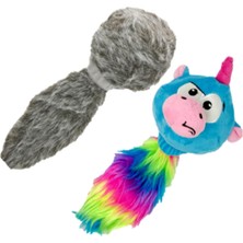 Nacario Hyper Pet Doggie Tail & Unicorn Pal Interaktif Peluş Köpek Oyuncakları - 2'li Paket (Sıkıntı ve Uyarıcı Oyun Için Kıpırdayan, Titreşen ve Havlayan Etkileşimli Oyuncak)