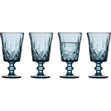 Nacario Lyngby Glas Sorrento Şarap Kadehi 29 cl 4 Adet Mavi