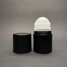 Nacario 50 ml Plastik Roll-On Şişesi - Siyah Gövdeli Siyah Kapaklı Bilyeli Takım - 50 cc Koltukaltı Roll-On Şişesi x 3 Adet