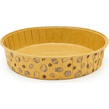 Nacario Busstier Yuvarlak Yağlı Kağıt Büyük Kek Kalıbı Uyumlu Fırın Kullanımına Uygun 17 cm Pişirme Kağıdı Isıya Dayanıklı Sızdırmaz Gres Kağıdı Kek Kurabiye Için