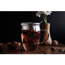 Nacario Bambum Denisse - Süzgeçli Kupa 400 Ml, Bej