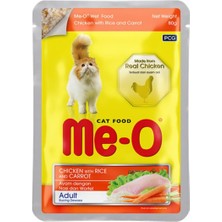 Nacario Me-O Tavuk ile Pirinç ve Havuçlu, 80 gr Tekli Paket