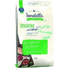 Nacario Sanabelle Sensitive Fresh Poultry Glutensiz Hassas Seçici Kedi Maması 2 kg