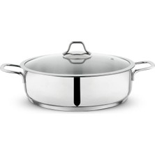 Nacario Schäfer Schafer 1S2817-13001-INX05 Held Basık Çelik Tencere, Inox, 26 cm