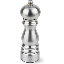 Nacario Peugeot Paris Chef Manuel Karabiber Değirmeni, Öğütme Derecesi Ayarı U'select, Yükseklik: 18 Cm, Fırçalanmış Paslanmaz Çelik, Gümüş, 32487