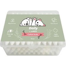 Nacario M-Pets Daily Kulak Burun Gözyaşı Temizleme Pamuğu 55'li
