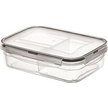 Nacario Buffer® 3 Bölmeli Kilitli Kapaklı 1 Litre Erzak Saklama Kabı LC-510
