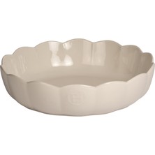 Nacario Emile Henry Madeleine Fırın Kabı Yuvarlak 27 cm Ekru/clay