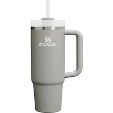 Nacario Stanley Quencher Pipetli Termos Bardak, 0.89 Litre, Gri (Ash)