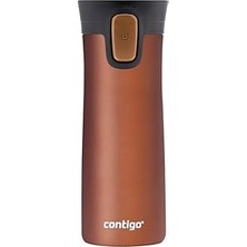 Nacario Contigo Üniseks Pinnacle Snapseal Termo Paslanmaz Çelik Yalıtımlı KUPA,KAHVERENGI,420 ml