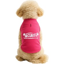 Nacario Kedi ve Köpek Kıyafeti & Elbisesi Pembe Security Atlet 4xl