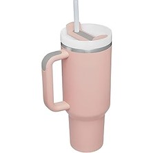 Nacario 316 L Çelik 1,2 L Pembe Pipetli El Termos Mug (Sızdırmazlık Yok) CIN856PM