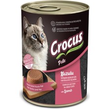 Nacario Crocus Yetişkin Kedi Kuzu Etli Pate Yaş Mama 400G