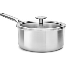 Nacario Kitchenaid 3-Kat Paslanmaz Çelik Sos Tenceresi 18 cm / 2,13 L