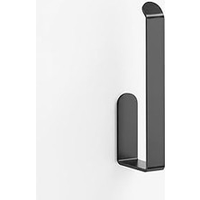 Nacario Orret Home Siyah Yapışkanlı Solo Peçetelik ve Havluluk – Paslanmaz Metal Lüks Tasarım Kağıt Havlu Askısı, Delmeden Montajlı Mutfak ve Banyo Peçete Tutucu