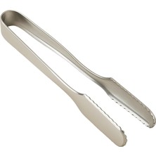 Nacario Perlotus 16 cm Çelik Buz Maşası 18/10 Paslanmaz Çelik Kalın Dayanıklı Ergonomik Tasarım