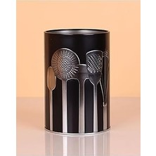 Nacario Ucr Home Metal Silindir Desenli Kaşıklık Servis Kepçe Kevgir Düzenleyici Toparlayıcı