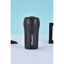 Nacario 304 Çelik Siyah 400 ml Kahve El Termos Mug CIN853SY