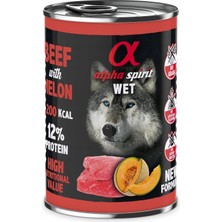 Nacario Alfa Ruhu Köpe?i Kavun ile S???r Eti | 6 x 400G Hundefutter Nass