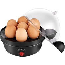 Nacario Sinbo SEB-5803 Yumurta Pişirme Makinesi, 7 Yumurta Kapasiteli, Otomatik Kapanma, ‎350 W, Çok Renkli, Standart