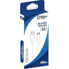 Nacario Kzy Iletişim Iletişm Micro 6 Amper Hızlı Şarj ve Data Kablosu 1 Metre