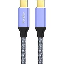 Nacario Veggieg USB 3.1 Type-C Pd 100W 5A 10GBPS 4K 60Hz Destekli Kablo 1 Metre