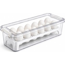 Nacario Orret Home 12 Gözlü Kilitli Yumurta Saklama Kabı Plastik Yumurta Taşıma Kutusu Kapaklı Şeffaf Buzdolabı Düzenleyici Bpa Free 12'li Yumurta Organizeri