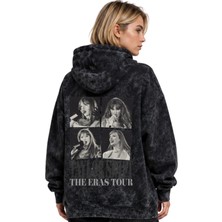 Sevbano Taylor Swift Şarkıcı Baskılı Unisex Oversize Yıkamalı Premium Hoodie Sweatshirt