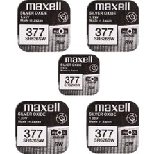 Nacario Maxell Brunswick 377 SR626SW Düğme Pil 1,55 V