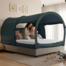 Nacario Dream Tents Yatak Cibinliği Yatak Tülü, Barınak Kabin, Iç Mekan Gizlilik ve Sıcak, Nefes Alabilir Kolay Kurulan Cibinlik Ikiz Boy, Çocuk ve Yetişkin Için, Patent Bekleniyor (Şilte Dahil Değildir)